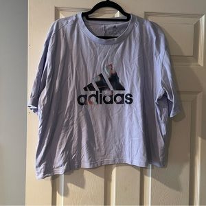 Women’s Adidas Purple Cropped Tee Size 2X